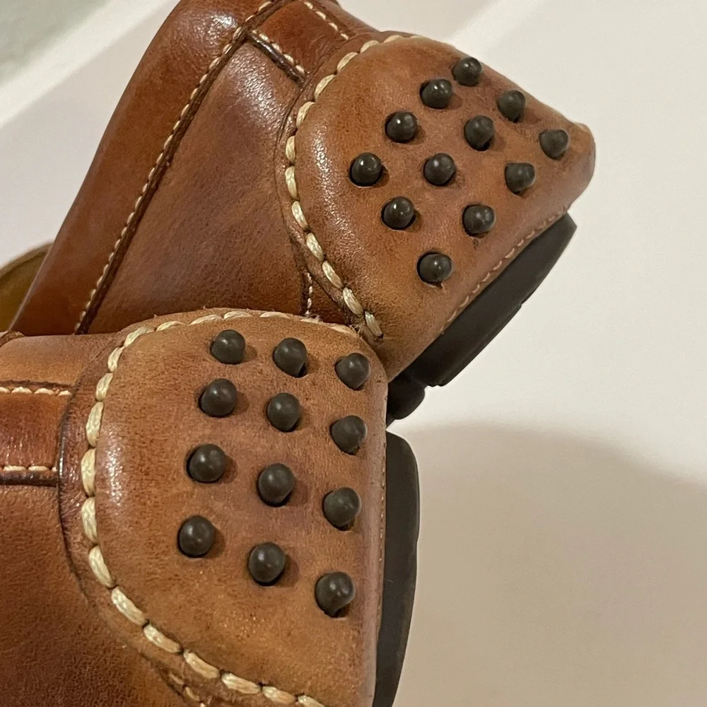 Cole Haan British Tan Leather Driving Loafers